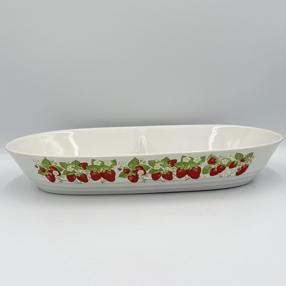 Action Other - VTG Action Strawberry Divided Baking Dish Japan Cottagecore Retro Kitchen